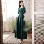 Modest / Simple Dark Green Satin Bridesmaid Dresses 2022 A-Line / Princess Short Sleeve Backless Floor-Length / Long