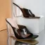 Transparent Summer Orange Cocktail Party Womens Sandals 2022 9 cm Crystal Wedges Open / Peep Toe Sandals High Heels
