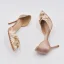Chic / Belle Champagne Satin Demoiselle D'honneur Chaussures Femmes 2022 Faux Diamant En Dentelle Fleur 8 cm Talons Aiguilles À Bout Pointu Chaussures Femmes Talons Hauts