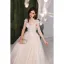 Fashion White Lace Butterfly Prom Dresses 2022 A-Line / Princess Scoop Neck Sleeveless Backless Floor-Length / Long Formal Dresses