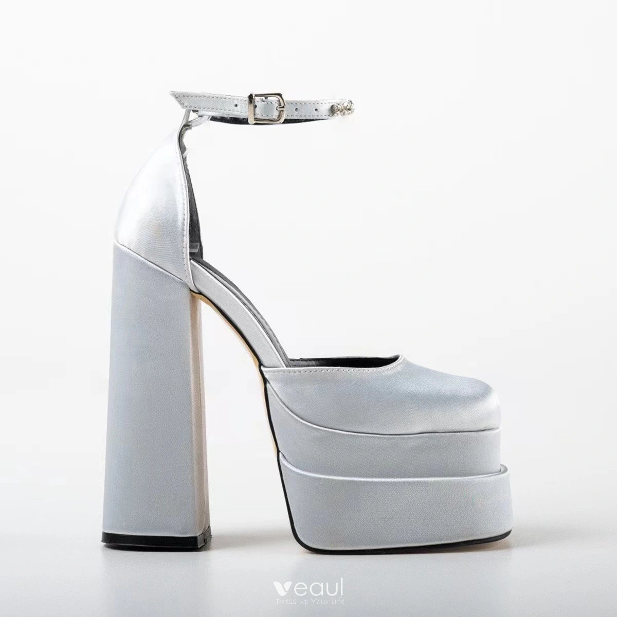 HOROSCOPEZ Miss Independent Metallic Heels | Ankle strap heels, Heels,  Fashion heels