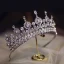 Baroque Silver Rhinestone Alloy Tiara 2022 Wedding Bridal Hair Accessories