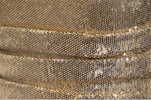 Scintillantes Doré Paillettes Robe De Soirée 2023 Trompette / Sirène Une épaule Sans Manches Dos Nu Longue Soirée Robe De Ceremonie