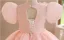 Elegant Blushing Pink Appliques Birthday Flower Girl Dresses 2024 Ball Gown Scoop Neck Puffy Short Sleeve Backless Floor-Length / Long Flower Girl Dresses