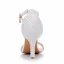Sexy White Pearl Ankle Strap Wedding Shoes 2024 8 cm Stiletto Heels Open / Peep Toe Wedding Sandals High Heels