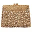 Chic / Beautiful Gold Glitter Pierced Rhinestone Sequins Evening Party Clutch Bags 2022