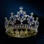 Fashion Royal Blue Crystal Rhinestone Wedding Crown 2022 Alloy Bridal Hair Accessories