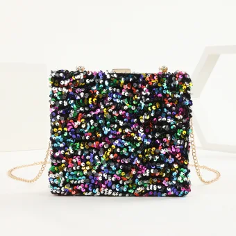 Sparkly Multi Colors Sequins Cocktail Party Clutch Bags 2023