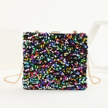 Glitter Multi Kleuren Pailletten Feest Handtassen 2023