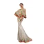 High-end Multi-Colors Embroidered Flower Evening Dresses 2023 Trumpet / Mermaid V-Neck 3/4 Sleeve Sweep Train Evening Party Formal Dresses