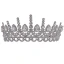 Charmant Zilveren Kristal Rhinestone Huwelijk Tiara 2022 Zirkonium Legering Bruids Haaraccessoires