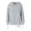 Comfortable White Rhinestone Tops Sweatshirts Letter Graphic Polyester Loose Hooded Street Wear Long Sleeve Zipper Hoodies 2021