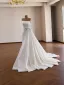 Vintage / Retro High-end White Handmade  Pearl Rhinestone Satin Wedding Dresses 2026 Trumpet / Mermaid Strapless Sleeveless Backless Sweep Train