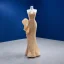 Haut de Gamme Champagne Robe De Soirée 2022 Trompette / Sirène Bustier Perlage Paillettes Sans Manches Dos Nu Longue Soirée Robe De Ceremonie