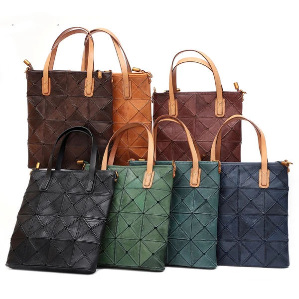 Vintage / Retro Brown Street Wear Women's Bags 2022 Leather Tote Bag Shoulder Bags