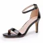Sexy Rougissant Rose Soirée Sandales Femme 2024 Bride Cheville Talons Hauts 8 cm Talons Aiguilles Peep Toes / Bout Ouvert Sandales