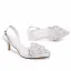 Elegant White Rhinestone Pearl Wedding Shoes Satin Wedding 2026 6 cm Stiletto Heels Pointed Toe High Heels