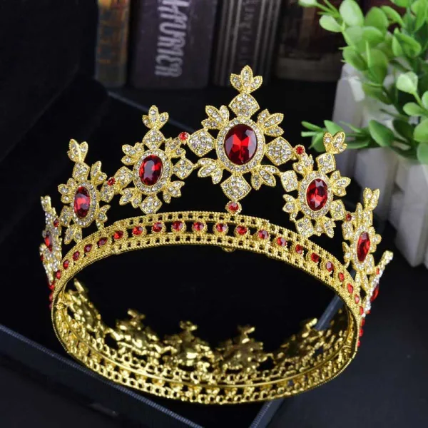 Fashion Royal Blue Crystal Rhinestone Wedding Crown 2022 Alloy Bridal Hair Accessories