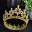 Fashion Royal Blue Crystal Rhinestone Wedding Crown 2022 Alloy Bridal Hair Accessories