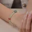 Chinese style Green Handmade  Jade Natural Crystal Bracelets 2025 Accessories