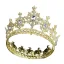 Fashion Royal Blue Crystal Rhinestone Wedding Crown 2022 Alloy Bridal Hair Accessories