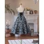 Flower Fairy Black Printing Knee-Length Homecoming Graduation Dresses 2024 A-Line / Princess Spaghetti Straps Sleeveless Backless