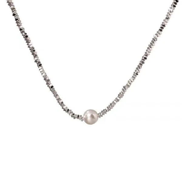 Bling Bling Silver Sterling Silver Prom Pearl Necklace Bracelets Accessories 2023