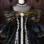 Vintage / Originale Médiévale Noire Paillettes En Dentelle Fleur Robe De Bal 2026 Robe Boule Col Haut Manches de cloche Dos Nu Longue Robe De Ceremonie