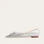 Sparkly Silver Rhinestone Sequins Flat Pointed Toe Wedding Shoes 2024