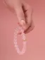 Herlig Rødmende Rosa Håndlaget Naturlig Krystall Armbånd Tilbehør 2026