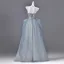 Bling Bling Himmelblau Strass Pailletten Applikationen Ballkleider 2026 A Linie Off Shoulder Kurze Ärmel Rückenfreies Lange Festliche Kleider