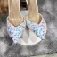 Charming Royal Blue Sequins Evening Party Womens Sandals 2022 12 cm Stiletto Heels Ankle Strap Pointed Toe Womens Shoes High Heels