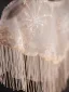 Bling Bling Aprikos / Beige Handgjort Beading Tassel Paljetter Spets Blomma Bal sjal 2025