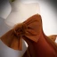 Chic / Belle Chocolat Robe De Bal 2023 Trompette / Sirène Bustier Noeud Sans Manches Dos Nu Longue Promo Robe De Ceremonie