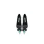 Fashion Green Evening Party Plaid Pumps 2024 Leather 10 cm Stiletto Heels Pointed Toe Pumps High Heels