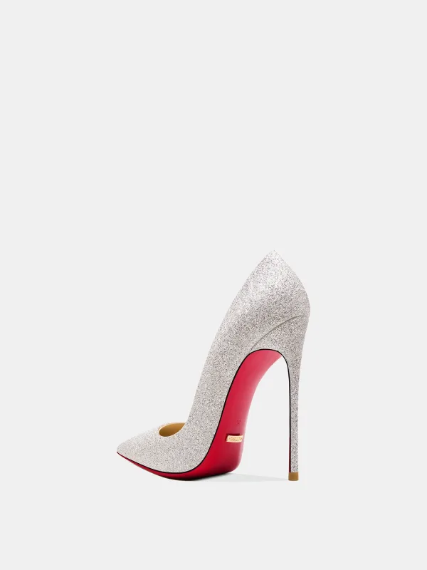Charmant Blanche Soirée Paillettes Semelle Rouge Escarpins 2026 12 cm Talons Aiguilles À Bout Pointu Talons Hauts