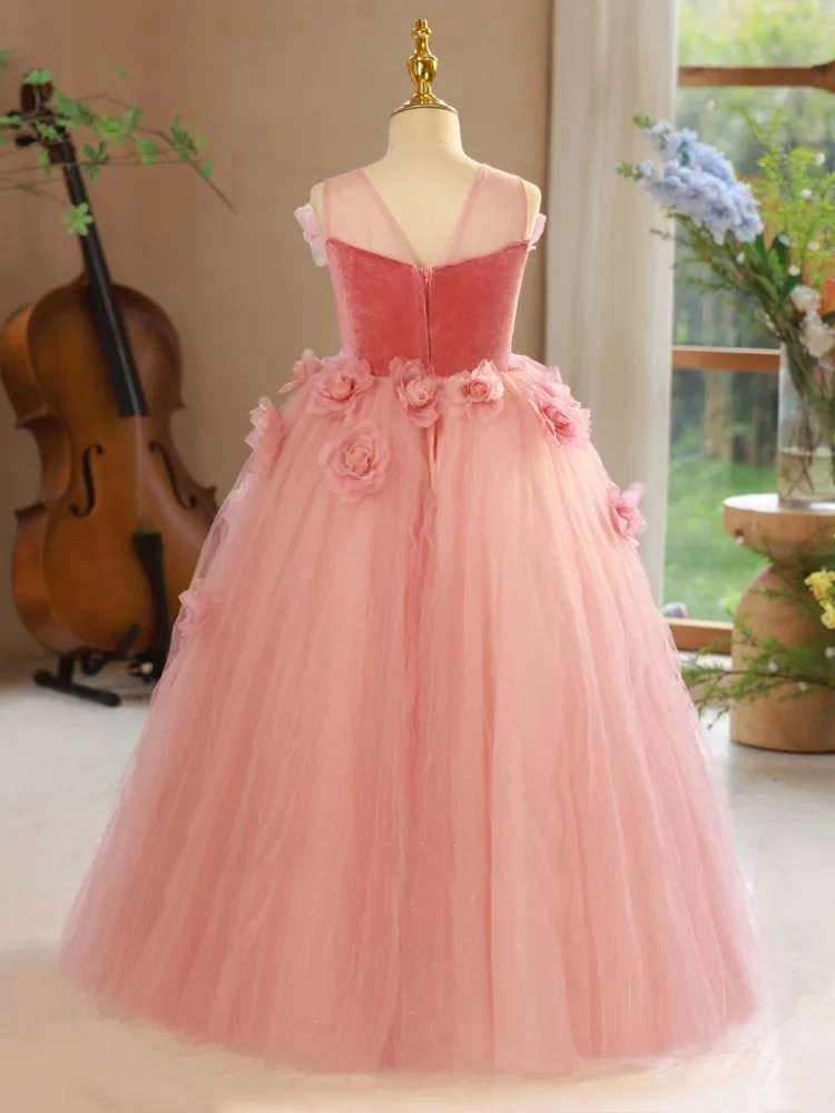 GZCYL - Vestido De Primera Comunión De Encaje Para Niñas De