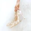 Sexy White Rhinestone Leather Wedding Shoes 2023 11 cm Stiletto Heels Pointed Toe Wedding Pumps High Heels