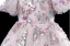 Bling Bling Blushing Pink Beading Sequins Lace Flower Birthday Flower Girl Dresses 2024 Ball Gown Scoop Neck Puffy Short Sleeve Floor-Length / Long