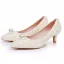 Elegante Witte Parel Bruidsschoenen 2025 5 cm Naaldhakken / Stiletto Spitse Neus Huwelijk Pumps Hoge Hakken