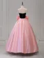 Onírico Rosa Bowknot Vestidos de gala 2026 Ball Gown Sweetheart Sin Mangas Sin Espalda