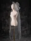 Unusual White Bow Tulle Wedding Veils 2025