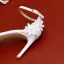 Sexy White Pearl Lace Flower Wedding Shoes 2023 Ankle Strap 9 cm Stiletto Heels Open / Peep Toe Wedding Sandals High Heels