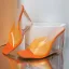 Transparent Summer Orange Cocktail Party Womens Sandals 2022 9 cm Crystal Wedges Open / Peep Toe Sandals High Heels
