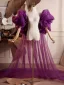 Chic / Beautiful Purple Handmade  Tulle Prom Jackets & wraps 2026