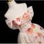 Chic / Belle Champagne Paillettes En Dentelle Fleur Robe De Bal 2025 Princesse De l'épaule Manches Courtes Dos Nu Longue Tulle Robe De Ceremonie