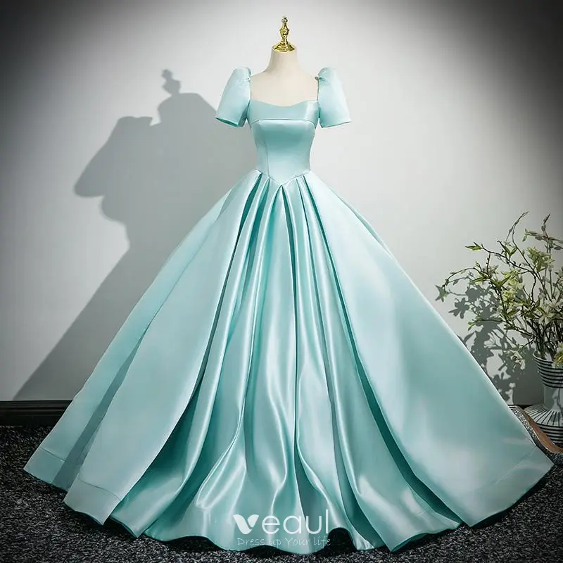mint color formal dress Primavera Couture 14001 Curvy Dress Size 16 Mint Sequin Prom Dress main image 1