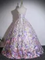 Flower Fairy Multi-Colors Embroidered Flower Prom Dresses 2026 Ball Gown Strapless Sleeveless Backless Floor-Length / Long Prom Formal Dresses
