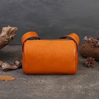 Vintage Retro Brown Leather Street Wear Shoulder Bags Women S Bags 2023
