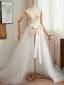 Chic / Beautiful White Wedding Tulle shawl 2025